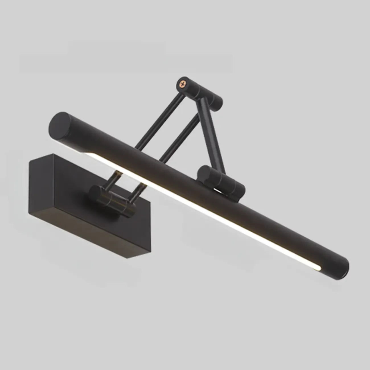 Adjustable Black Metal Cylinder LED Vanity Lights