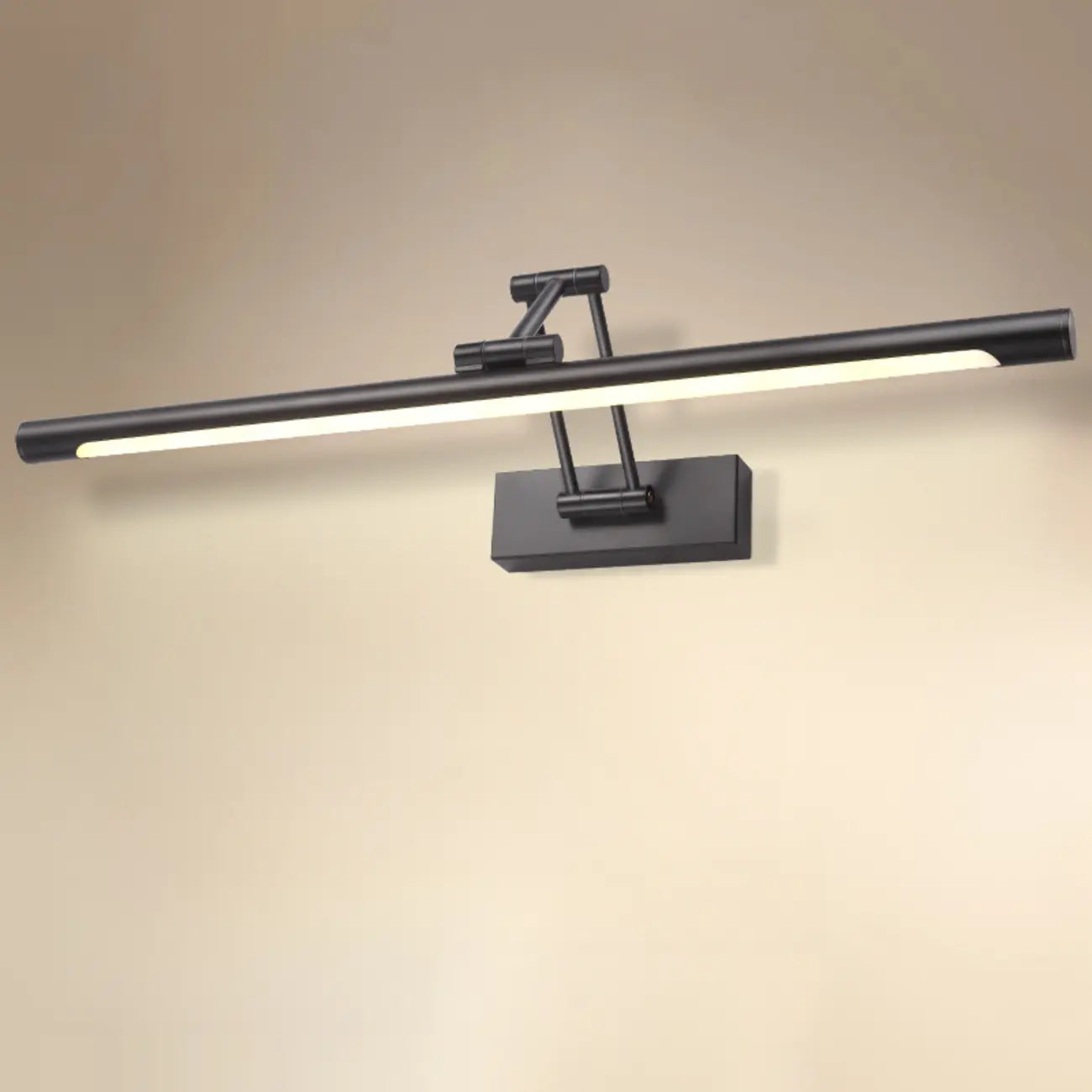 Adjustable Black Metal Cylinder LED Vanity Lights