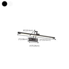 Adjustable Black Metal Cylinder LED Vanity Lights