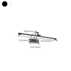 Adjustable Black Metal Cylinder LED Vanity Lights