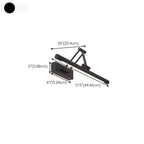 Adjustable Black Metal Cylinder LED Vanity Lights