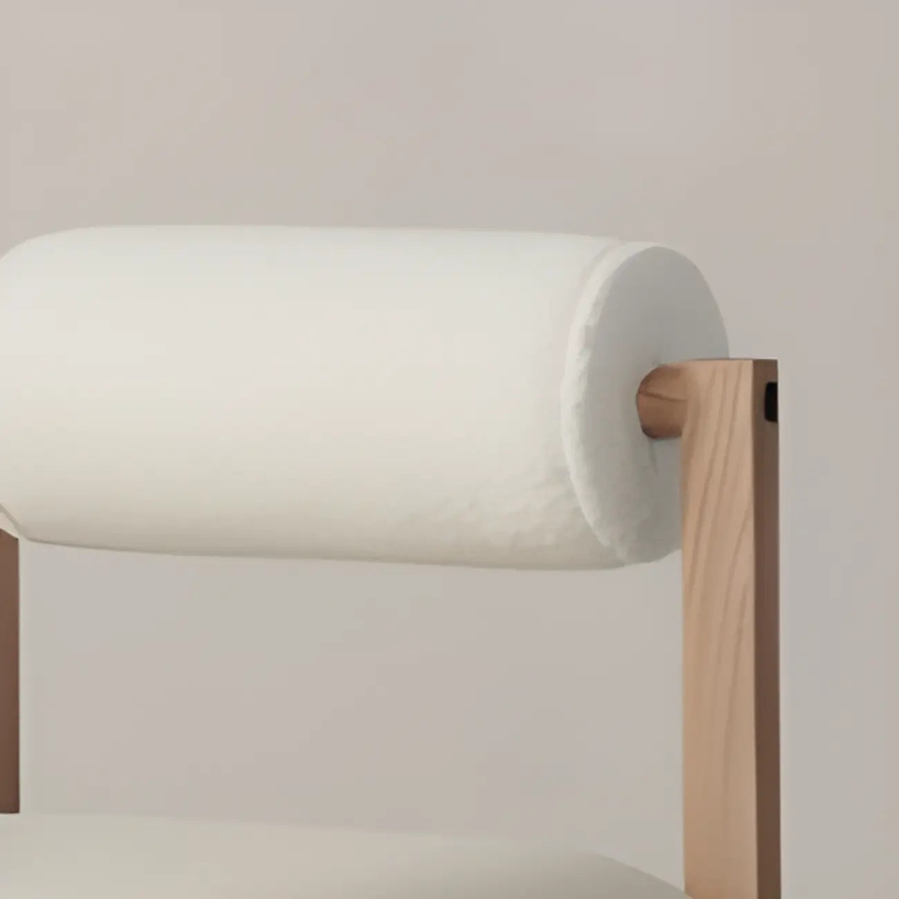 Contemporary White Upholstered Wooden Frame Counter Stools