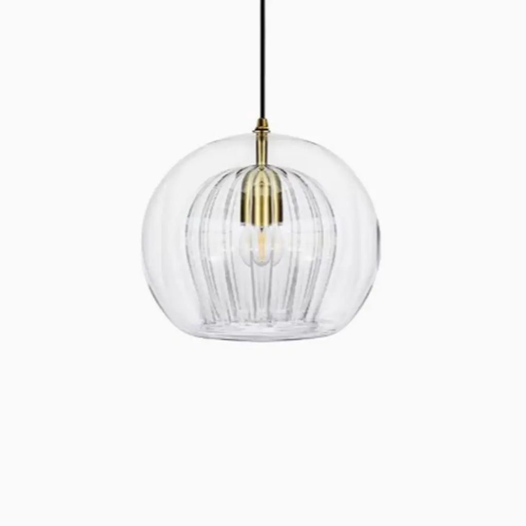 Modern Globe Glass Kitchen Pendant Lighting Height Adjustable