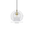 Modern Globe Glass Kitchen Pendant Lighting Height Adjustable