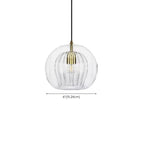 Modern Globe Glass Kitchen Pendant Lighting Height Adjustable
