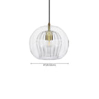 Modern Globe Glass Kitchen Pendant Lighting Height Adjustable