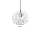 Modern Globe Glass Kitchen Pendant Lighting Height Adjustable