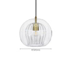 Modern Globe Glass Kitchen Pendant Lighting Height Adjustable