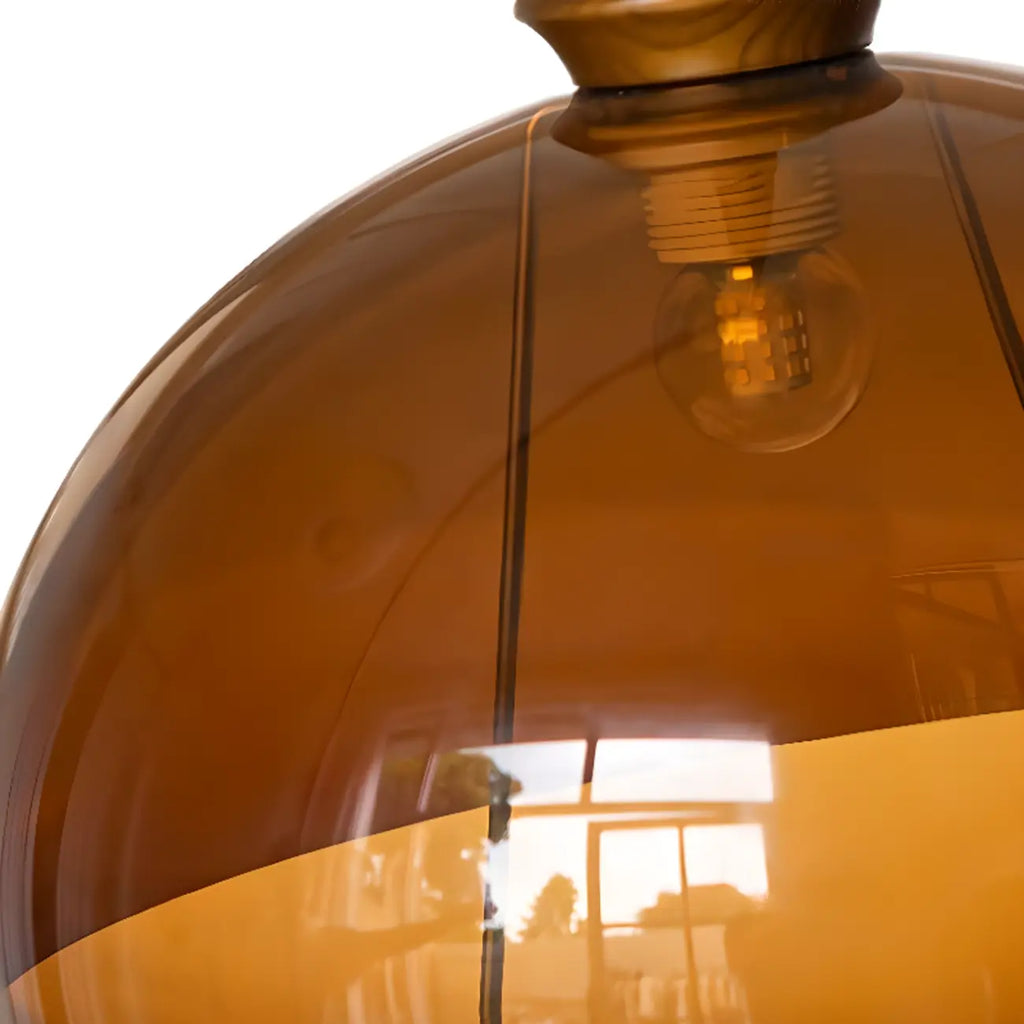 Modern Brown Dome Adjustable Pendant Lighting