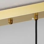 3-Light Modern Floral Glass Gold Island Pendant Light for Kitchen