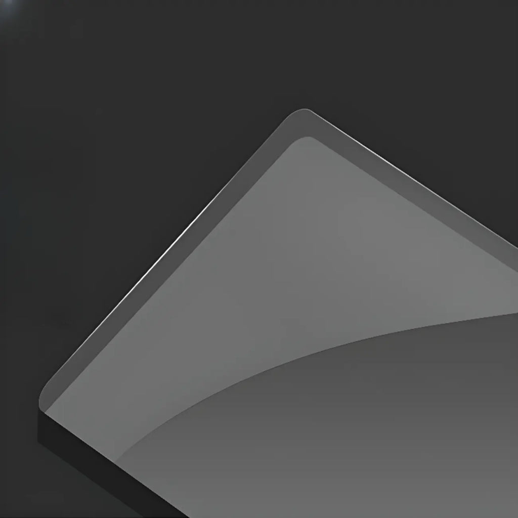Modern Black Clear Glass LED Adjustable Display Cabinet
