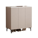 5-Tier Compact Modern Off-White Entryway Shoe Cabinet