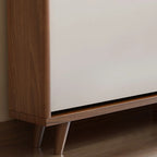 3-Tier Drop-Front Wood Entryway Shoe Storage