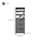 Drop-Front Adjustable Modern White Wood Narrow Shoe Cabinet