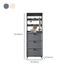 Drop-Front Adjustable Modern White Wood Narrow Shoe Cabinet