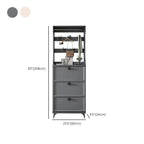 Drop-Front Adjustable Modern White Wood Narrow Shoe Cabinet