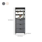 Drop-Front Adjustable Modern White Wood Narrow Shoe Cabinet