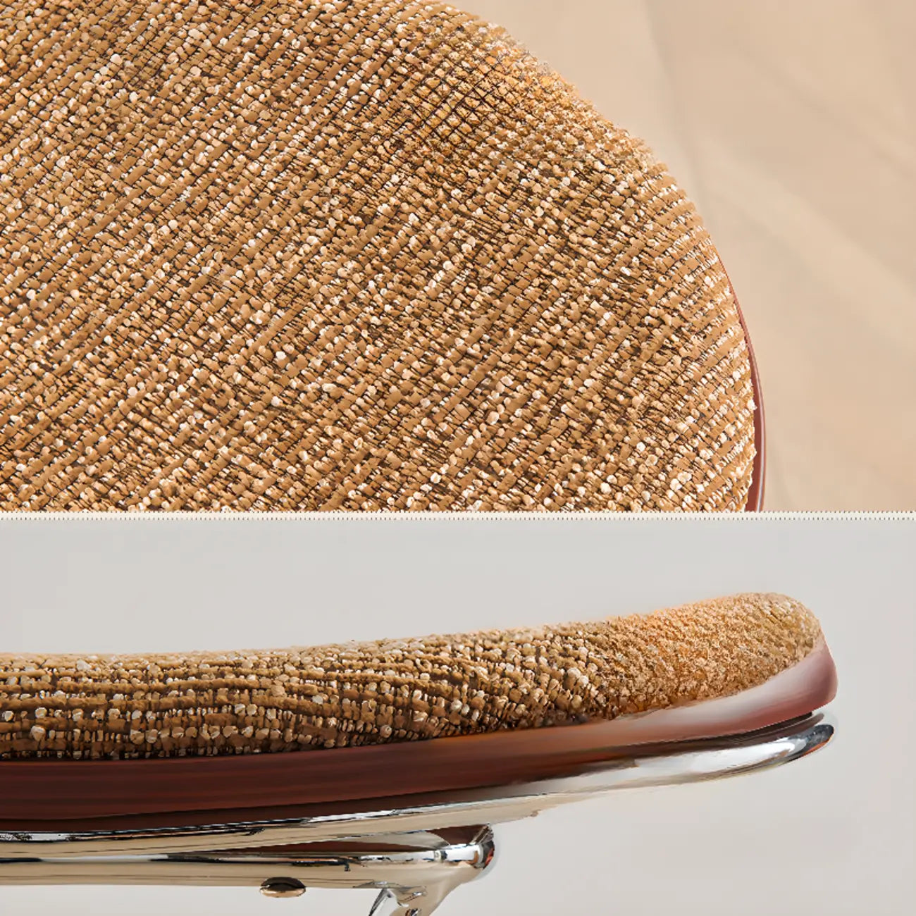 Adjustable Metal Frame Knitting Cushion Backless Bar Stool