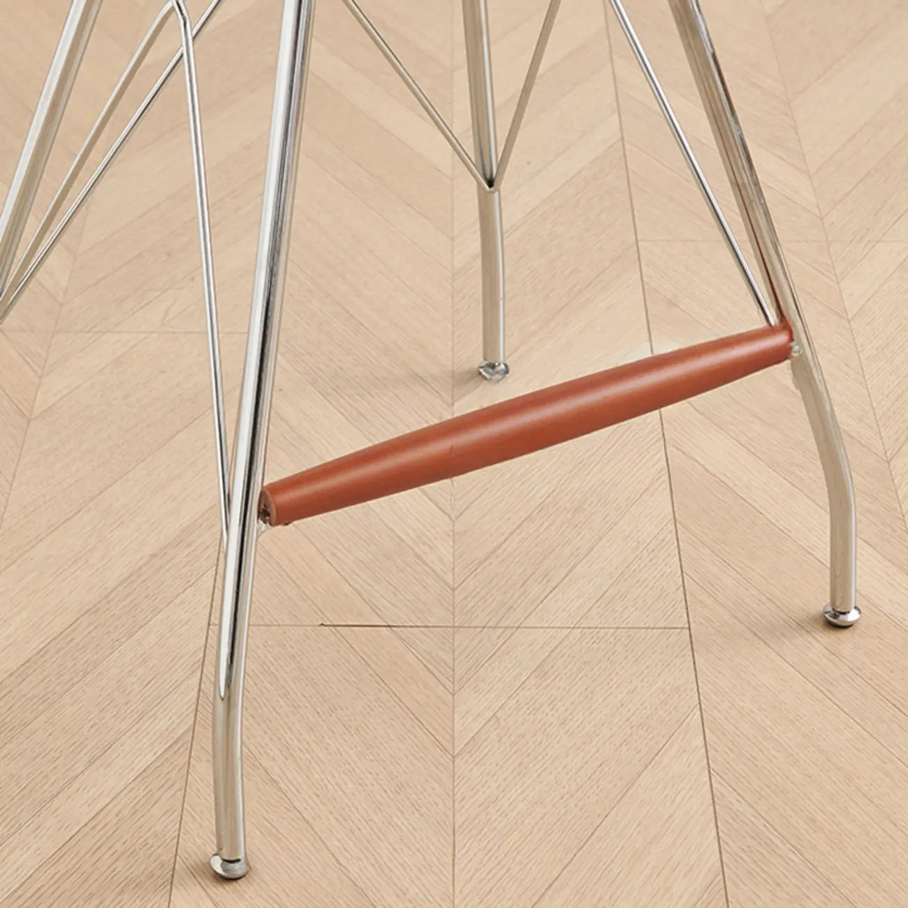 Adjustable Metal Frame Knitting Cushion Backless Bar Stool