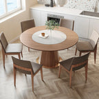 Modern Wood Round Dining Table