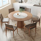 Modern Wood Round Dining Table