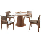 Modern Wood Round Dining Table