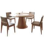 Modern Wood Round Dining Table