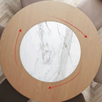 Modern Wood Round Dining Table