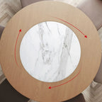 Modern Wood Round Dining Table