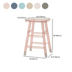 Saddle Acrylic Counter Height Backless Bar Stools