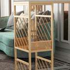 Lavish White Marble Gold Iron 2-Layer Storage Bar Tables