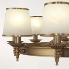 Adjustable Metal Vintage Hoop Chandelier with Shade