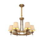 Adjustable Metal Vintage Hoop Chandelier with Shade
