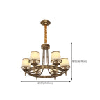 Adjustable Metal Vintage Hoop Chandelier with Shade