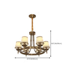 Adjustable Metal Vintage Hoop Chandelier with Shade