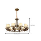 Adjustable Metal Vintage Hoop Chandelier with Shade