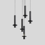Art Deco Black Stone Geometric Bedroom LED Pendant Light