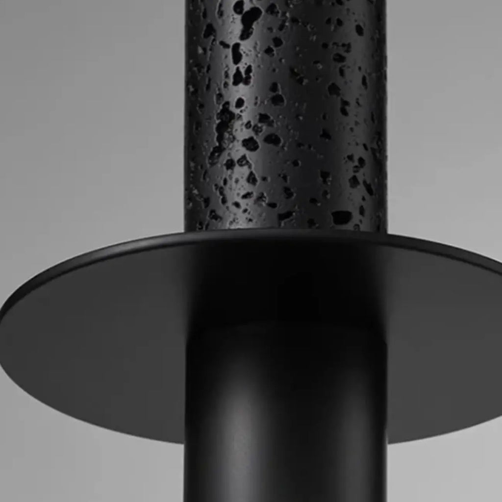 Art Deco Black Stone Geometric Bedroom LED Pendant Light