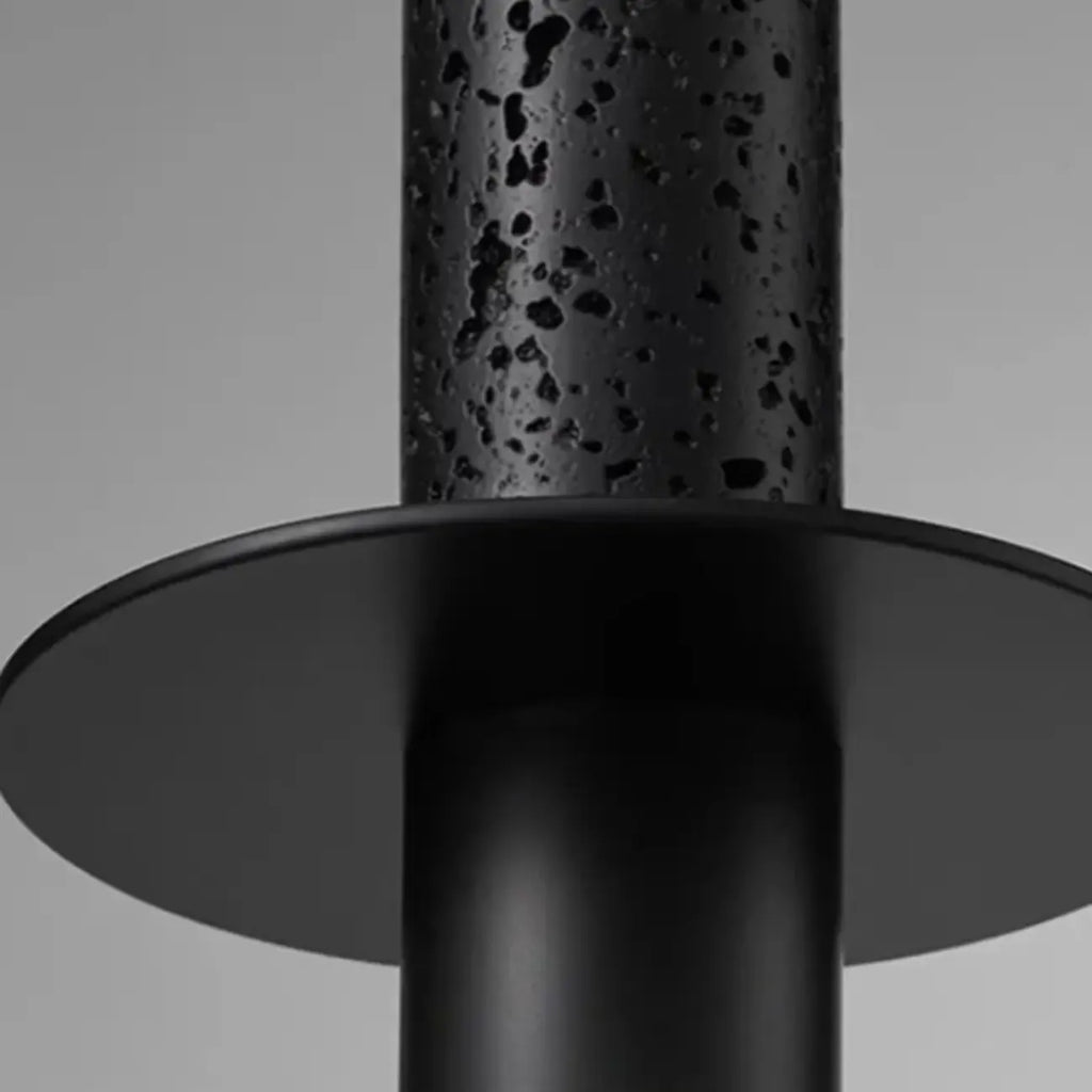Art Deco Black Stone Geometric Bedroom LED Pendant Light