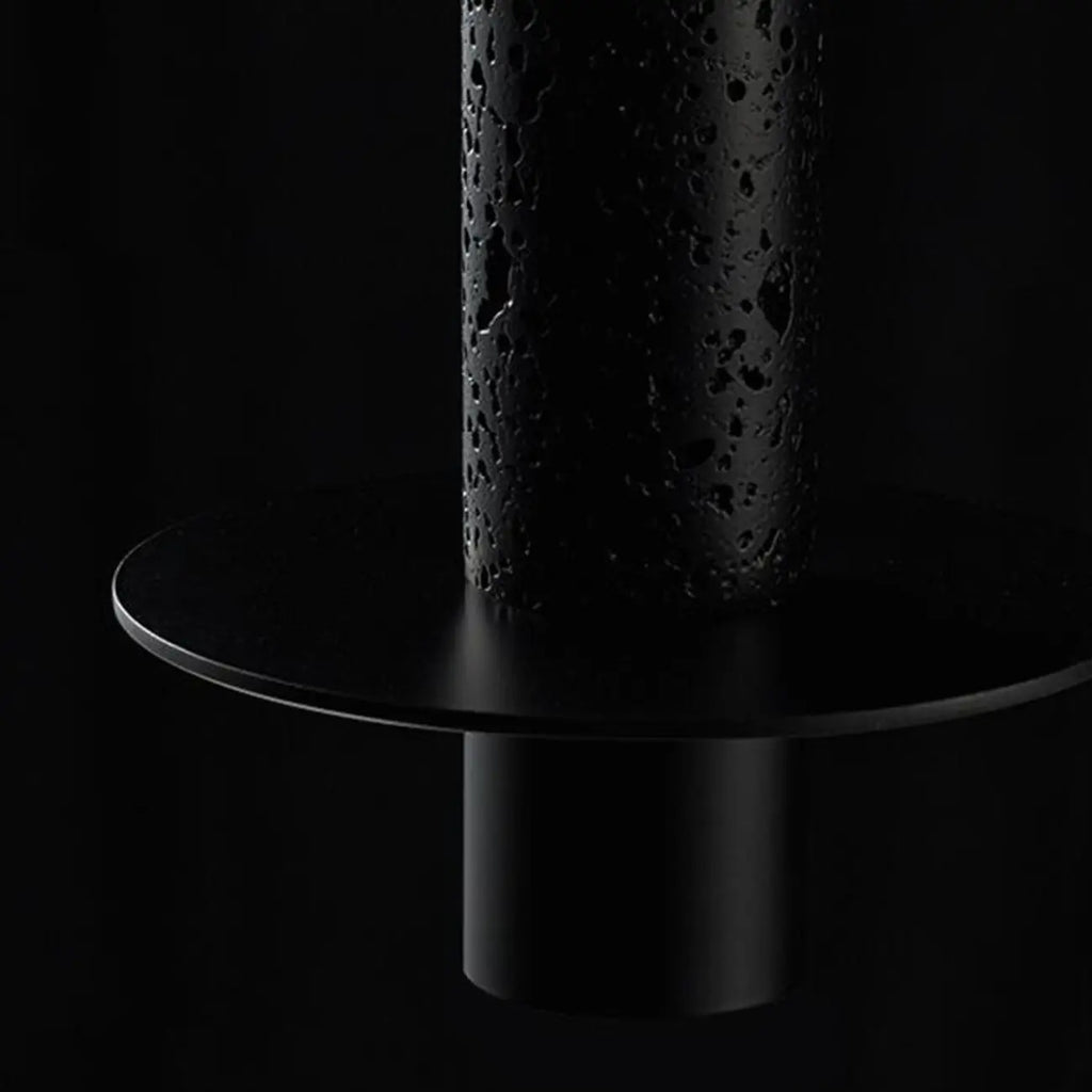 Art Deco Black Stone Geometric Bedroom LED Pendant Light