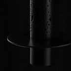 Art Deco Black Stone Geometric Bedroom LED Pendant Light