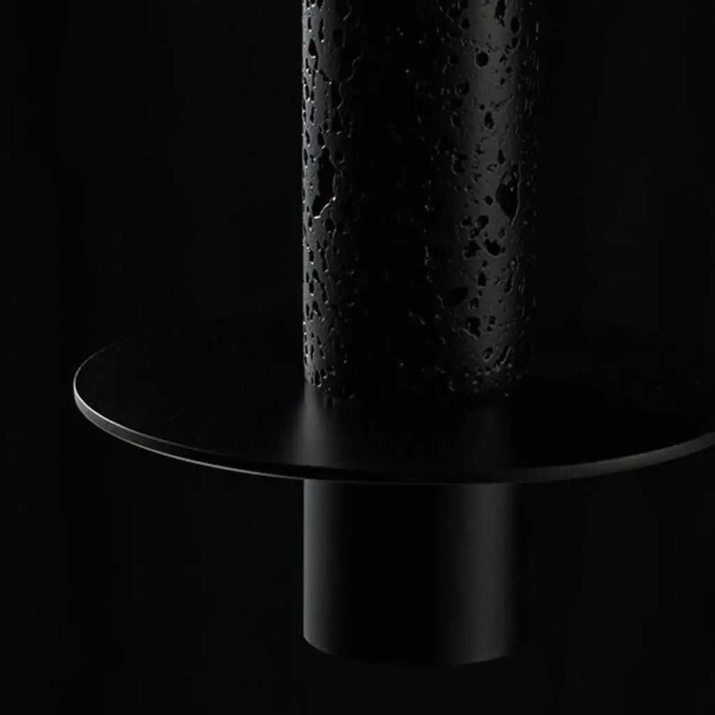 Art Deco Black Stone Geometric Bedroom LED Pendant Light