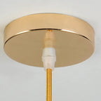 Art Deco Gold Metal Crystal Geometric Pendant Light