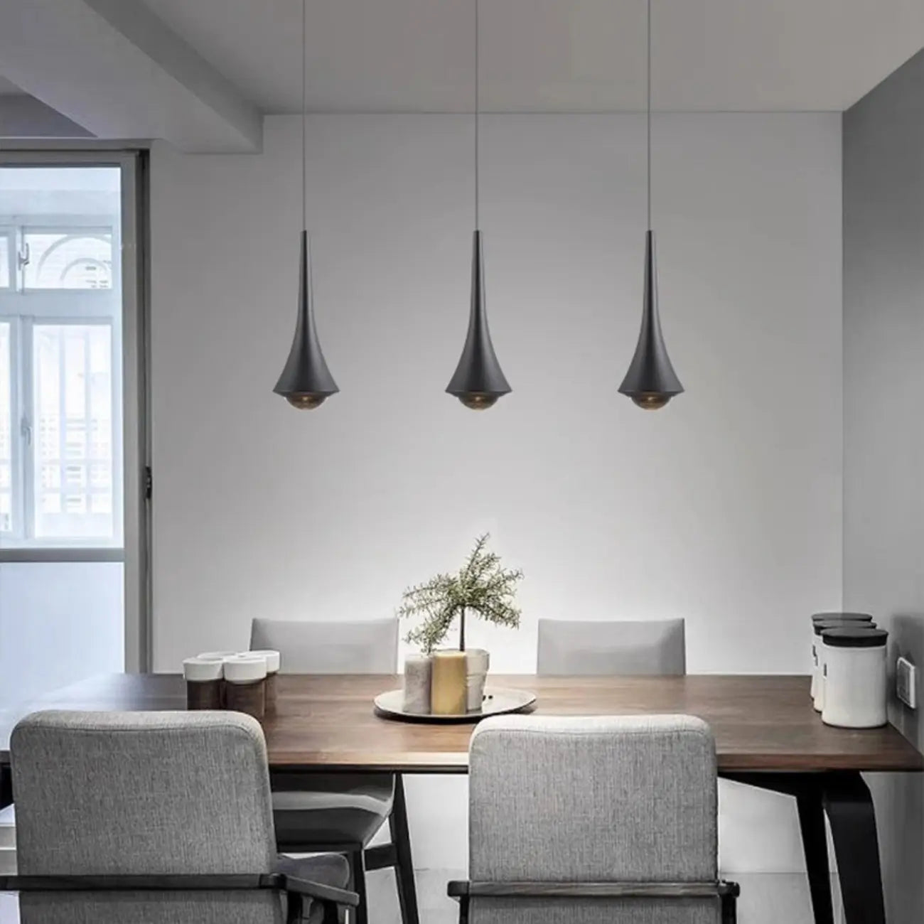 Bedside Metal Pendant Light with Third Gear Dimming