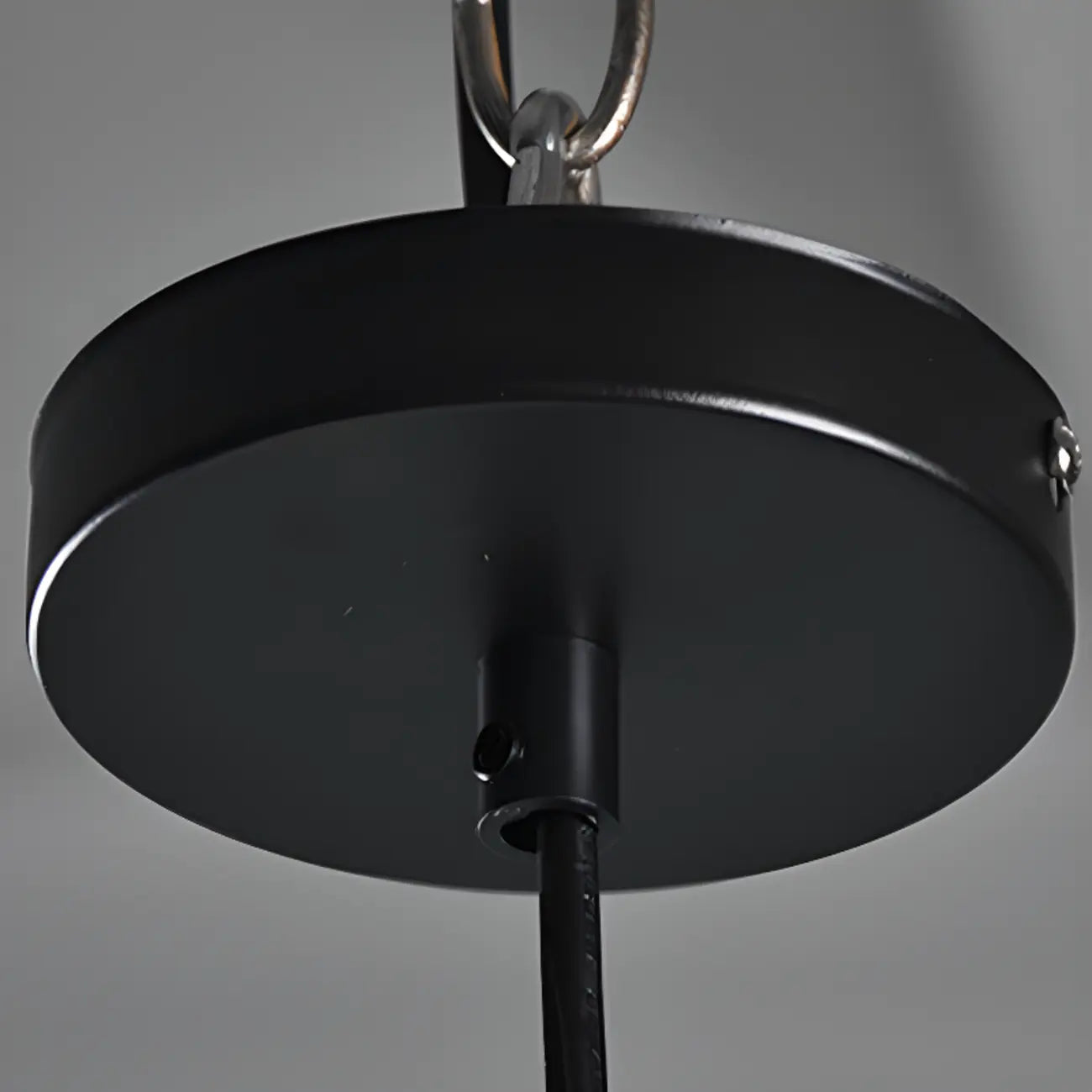 Modern Black Glass Pendant Light Adjustable Length for Kitchen