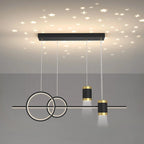 Stylish LED Metal Linear Island Light Adjustable for Dining Area