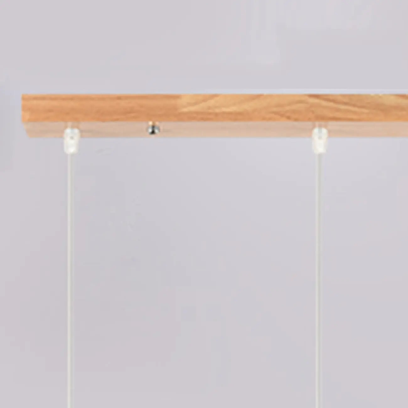 3-Light Modern Glass Wood Island Pendant Light for Kitchen