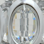 Elegant Cylinder Crystal Kitchen Island Pendant Light with Spotlight