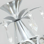 Elegant Cylinder Crystal Kitchen Island Pendant Light with Spotlight