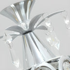 Elegant Cylinder Crystal Kitchen Island Pendant Light with Spotlight